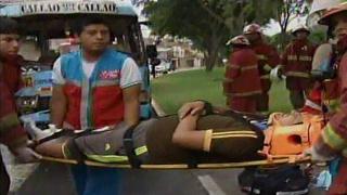 Dos coasters chocaron por correteo en Surco dejando 5 heridos