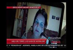 Exaliada venezolana de Humala: "Nadine Heredia es autora de todo"