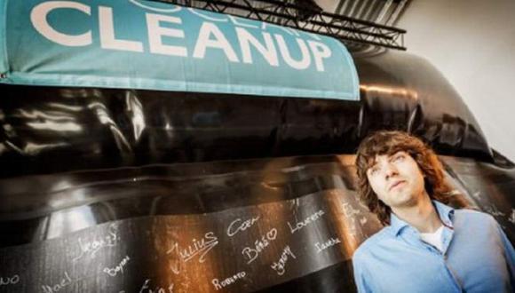 El holandés de 21 años que concretó su sueño de limpiar océanos