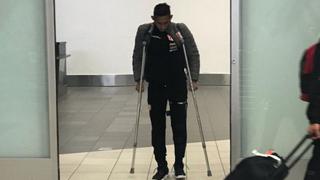 Selección peruana:Christofer Gonzáles retornó a la capital por lesión