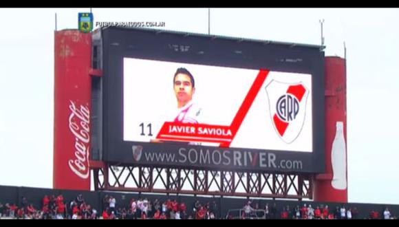Así ovacionó River Plate a Javier Saviola en su regreso (VIDEO)