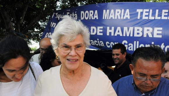 La expresidenta de Nicaragua Violeta Barrios de Chamorro (1990-1997) encabezó un histórico proceso de transición democrático después de la revolución sandinista. (Archivo AFP)