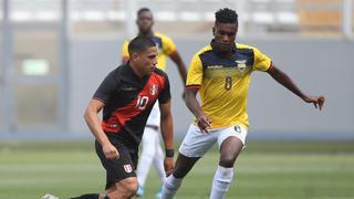 Con solitario gol de Cabezas, Ecuador venció 1-0 a Perú en amistoso previo al Preolímpico Sub 23