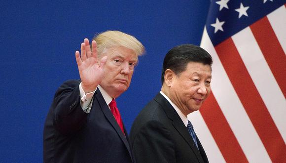 Donald Trump junto al presidente chino Xi Jinping. (Foto: AFP)