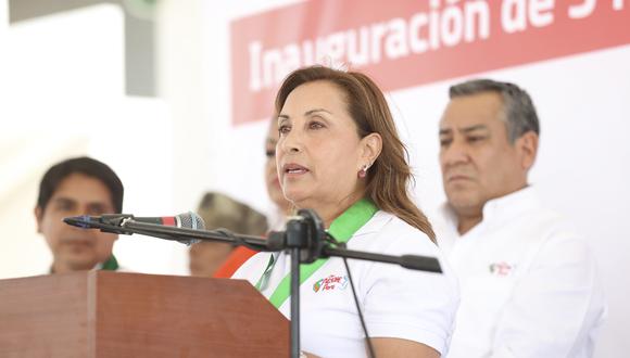 La presidenta Dina Boluarte participó en el lanzamiento del Plan Hospitales Centenarios. (Foto: Archivo Presidencia)