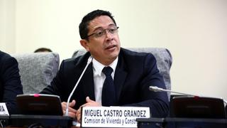 Congresista Castro afirma que es testigo protegido de la fiscalía
