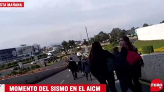 Los momentos de pánico en el aeropuerto de Ciudad de México durante el potente terremoto | VIDEO