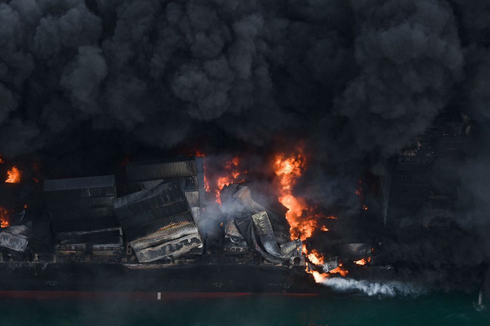 Sri Lanka lucha desde hace una semana para apagar incendio de barco cargado  con químicos | FOTOS | VIDEO NNDC | MUNDO | EL COMERCIO PERÚ