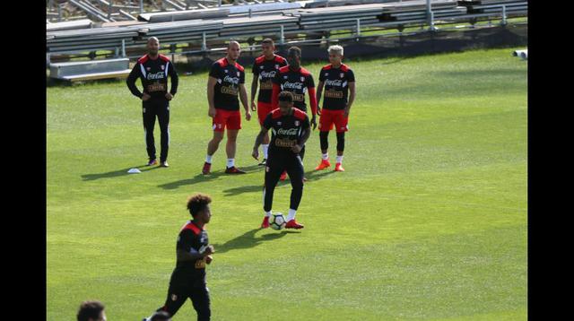 La selección peruana entrenó en el QBE Stadium de Auckland con el plantel completo. (Foto: Lino Chipana - enviado especial de El Comercio)