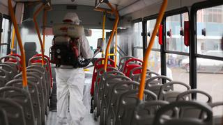 COVID-19 en Lima: inician limpieza y desinfección de buses de corredores complementarios 