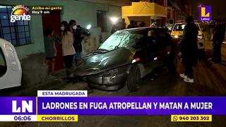 Chorrillos: Joven muere atropellada por taxi donde huían delincuentes