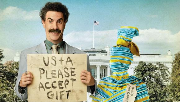 Sacha Baron Cohen como el periodista kazajo Borat Sagdiyev en “Borat Subsequent Moviefilm”. (Foto: Amazon Prime Video)