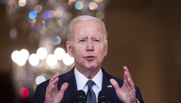 El presidente estadounidense Joe Biden se dirige a la nación sobre los 'recientes tiroteos masivos trágicos' en el Salón Este de la Casa Blanca en Washington, DC.