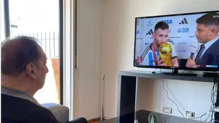 Cómo se tomó la foto de Bilardo mirando a Messi levantar la Copa del Mundo 