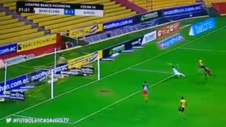 Barcelona vs. Aucas: Golazo de Emmanuel Martínez para marcar el empate 1-1 | VIDEO