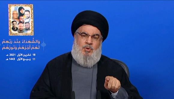El jefe de Hezbolá Hasan Nasrallah. (AFP).