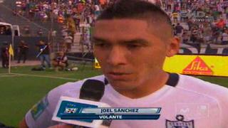 Joel Sánchez: "Nos sentimos orgullosos, hicimos gran partido"