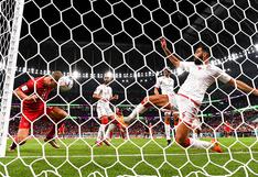 La más clara del partido: cabezazo de Christensen que no fue gol por milagro para Dinamarca vs. Túnez | VIDEO