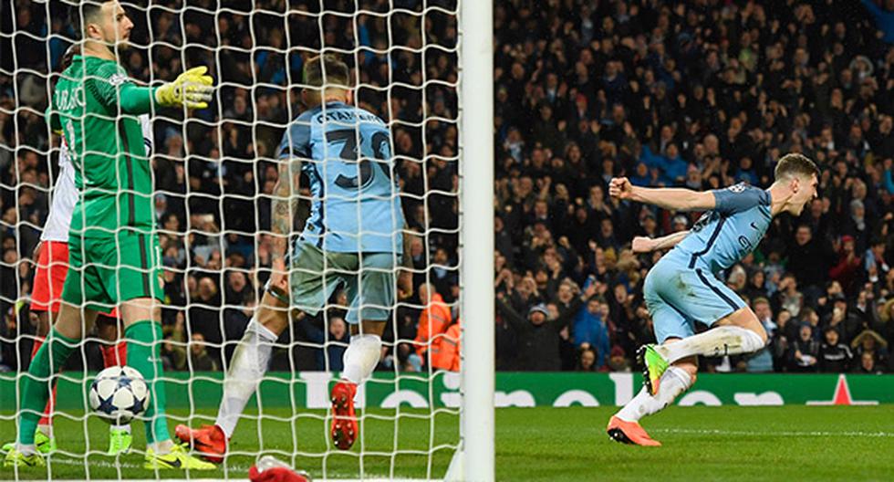 Manchester City sufrió para vencer al Mónaco en el partido de ida de los octavos de final de la Champions League.