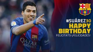 Luis Suárez de cumpleaños: sus goles en prácticas del Barcelona