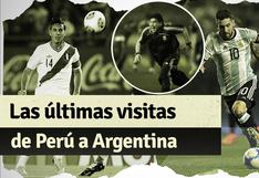 Las últimas visitas de la selección peruana a Argentina en Eliminatorias