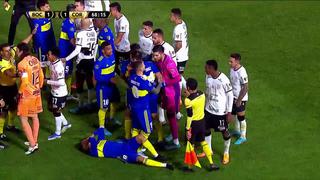 La fuerte discusión entre los futbolistas de Boca y Corinthians en medio del duelo por Libertadores | VIDEO