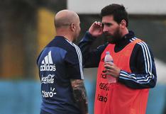 Jorge Sampaoli se refirió al trabajo de Lionel Messi con Argentina