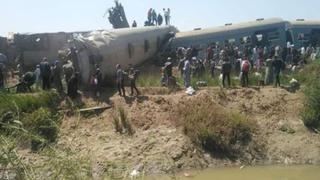 Al menos 32 muertos y 91 heridos en violento choque de trenes al sur de Egipto | VIDEO