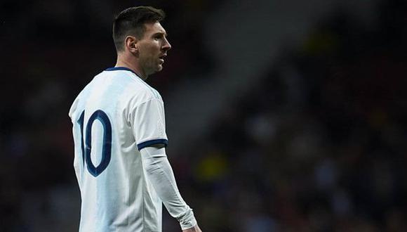 Messi disputó el último amistoso de Argentina. El '10' no fue trascendente y terminó lesionado. (Foto: EFE)