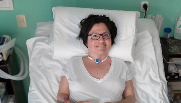 Desde su cuarto, con el ventilador y el oxígeno de los cuales depende su vida, Ana luchó porque se reconozca su autonomía. (Foto: Renzo Salazar / @photo.gec)