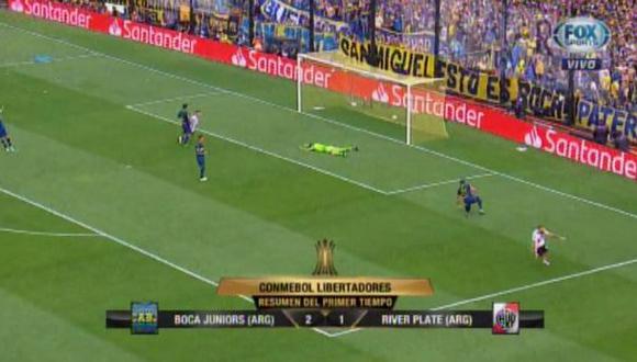 Boca vs. River EN VIVO: resumen del primer tiempo en La Bombonera por final de ida de Libertadores | VIDEO. (Video: FOX Sports / Foto: Captura de pantalla)