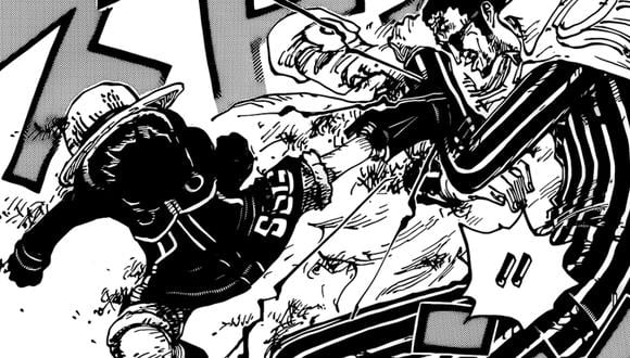En el capítulo 1091 del manga de "One Piece" podemos ver como es que Luffy inicia su terrible enfrentamiento contra Kizaru. (Foto:Shueisha)