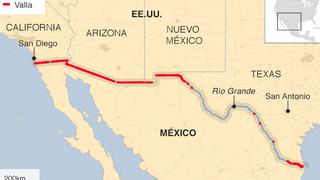 Cuánto se ha construido realmente del famoso muro de Trump con México y quién lo está pagando 