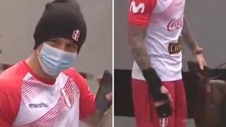 Lapadula tiene nueva lesión: apareció con un vendaje especial en la mano antes de entrenar | VIDEO
