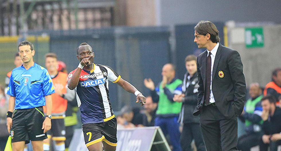 Udinese superó como local al AC Milan (Foto: EFE)