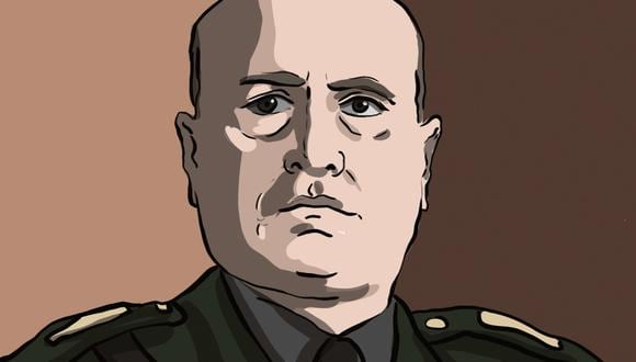 “Benito Mussolini espera con aparente serenidad para poner en marcha en el momento oportuno 450 mil hombres perfectamente armados y disciplinados”. (Ilustración: Giovanni Tazza).