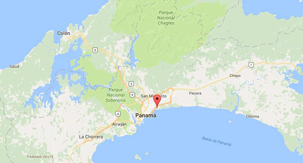 Panamá descartó una alerta de tsunami en sus costas tras terremoto de 7,6 grados en Chile. (Foto: Google Maps)