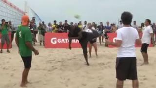 Mira los lujos de Usain Bolt jugando fútbol playa en Brasil