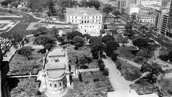 Vista panorámica del parque de la exposición en 1988. Foto: Jorge Chávez/ GEC Archivo Histórico