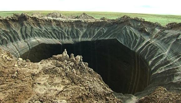 Cráter en Siberia: causa podría ser el cambio climático