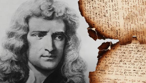 Isaac Newton descubrió las leyes del movimiento y la gravedad, y fue presidente de la sociedad de científicos más antigua de Reino Unido, Royal Society. (Fuente: Captura/Youtube/Libre Pensar/Southeby's).