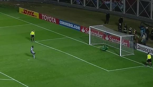 Christian Ramos falló penal decisivo con Emelec y quedó eliminado de la Copa Libertadores. (Foto: Captura)