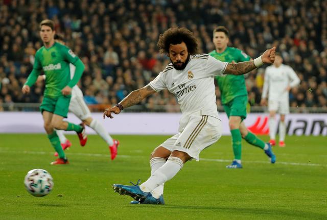 Marcelo ha perdido protagonismo en el equipo de Zinedine Zidane. REUTERS/Susana Vera