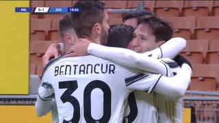 AC Milan vs. Juventus: golazo de Federico Chiesa tras taco notable de Paulo Dybala | VIDEO