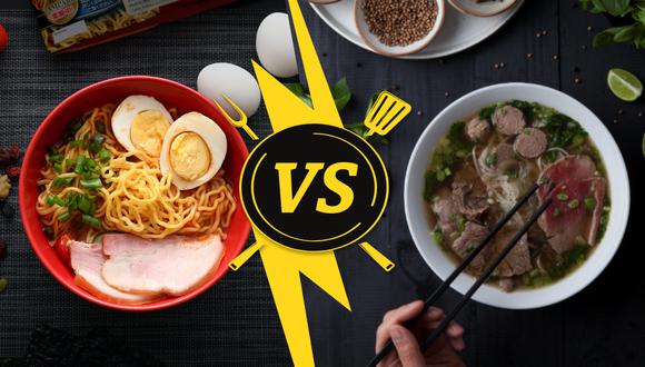 Sopa Ramen versus Pho Bo, dos sabores extravagantes para combatir este invierno. (Fotos:  baljinnyam sumiyasuren en Unsplash // Viet)