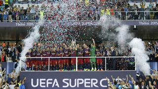 Barcelona: el júbilo azulgrana tras ganar Supercopa de Europa