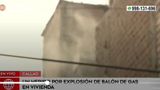 Callao: hombre resultó herido tras explosión de balón de gas