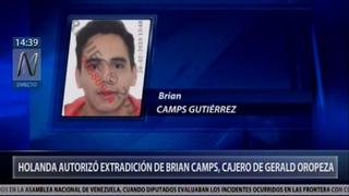 Caso Oropeza: Brian Camps será extraditado para cumplir prisión preventiva