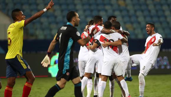 Perú sumó su primera victoria en la Copa América 2021 al vencer por 2-1 a Colombia | Foto: @SeleccionPeru