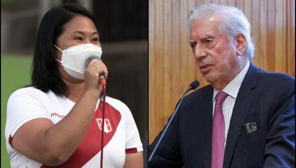 El escritor peruano Mario Vargas Llosa invitó a Keiko Fujimori a participar en foto que se realizará en Ecuador. (Foto: Archivos de GEC y EFE)